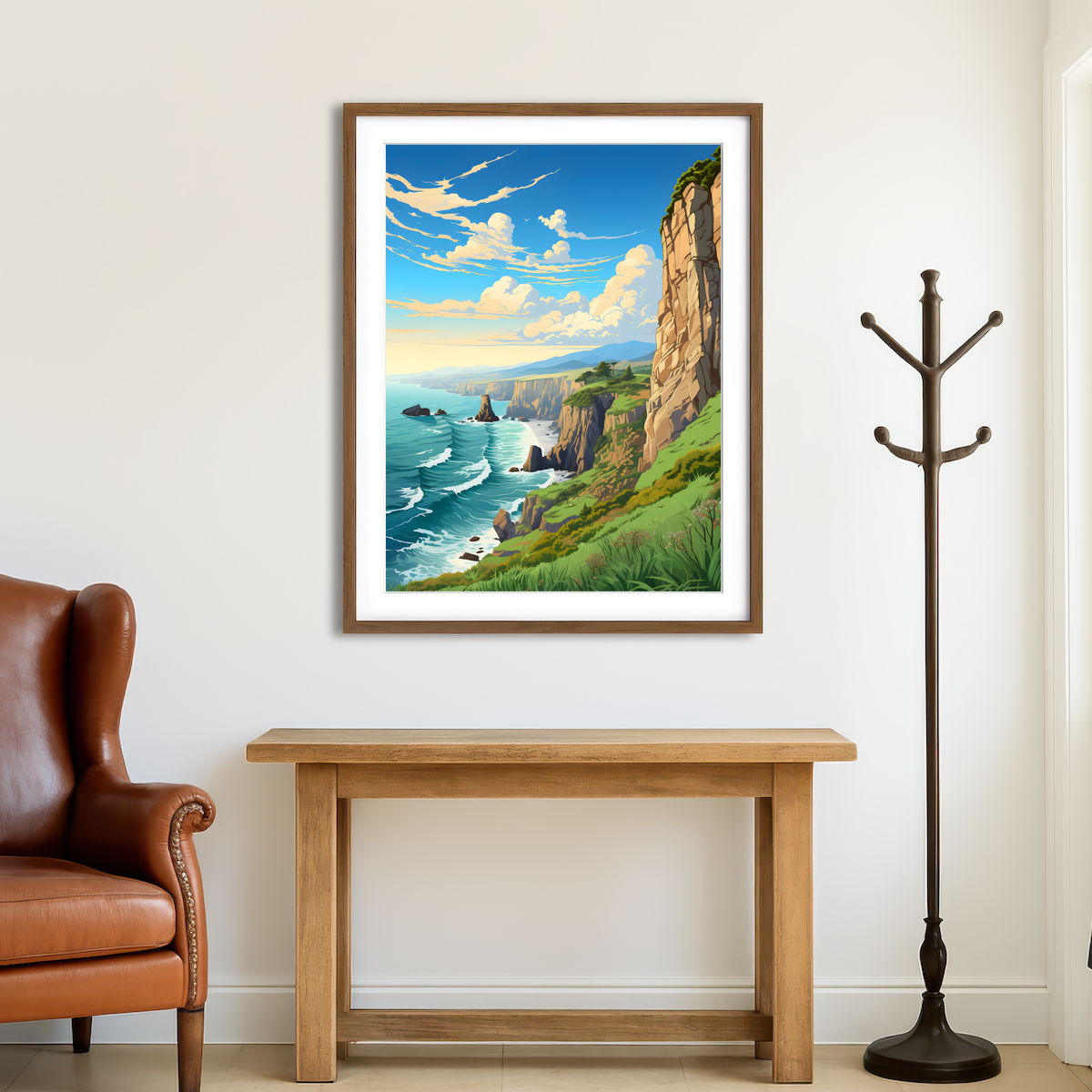 AUTO-MOCKUP ROOM | Ireland - Cliffs of Moher Wall Art