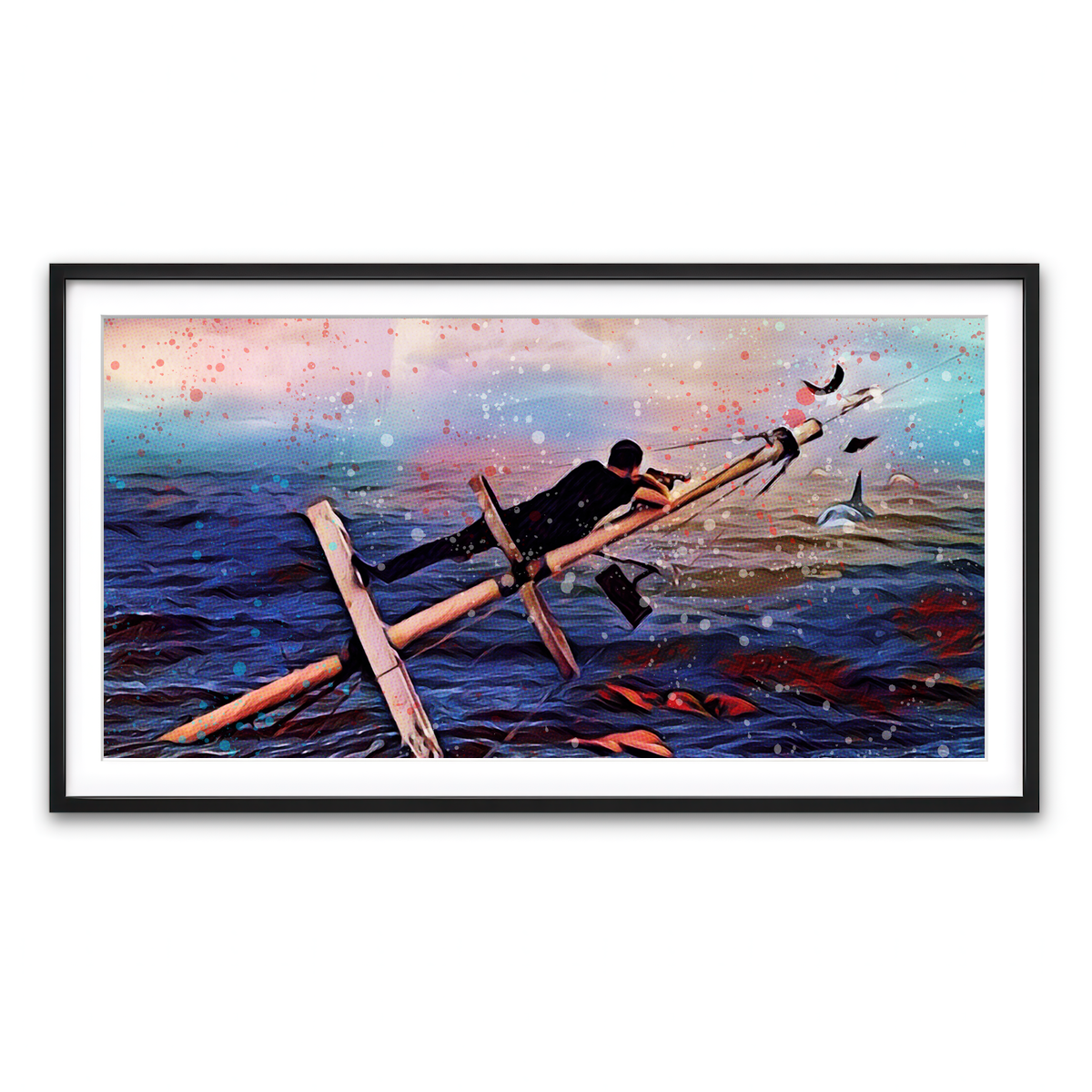 Framed Print 2x1 Black