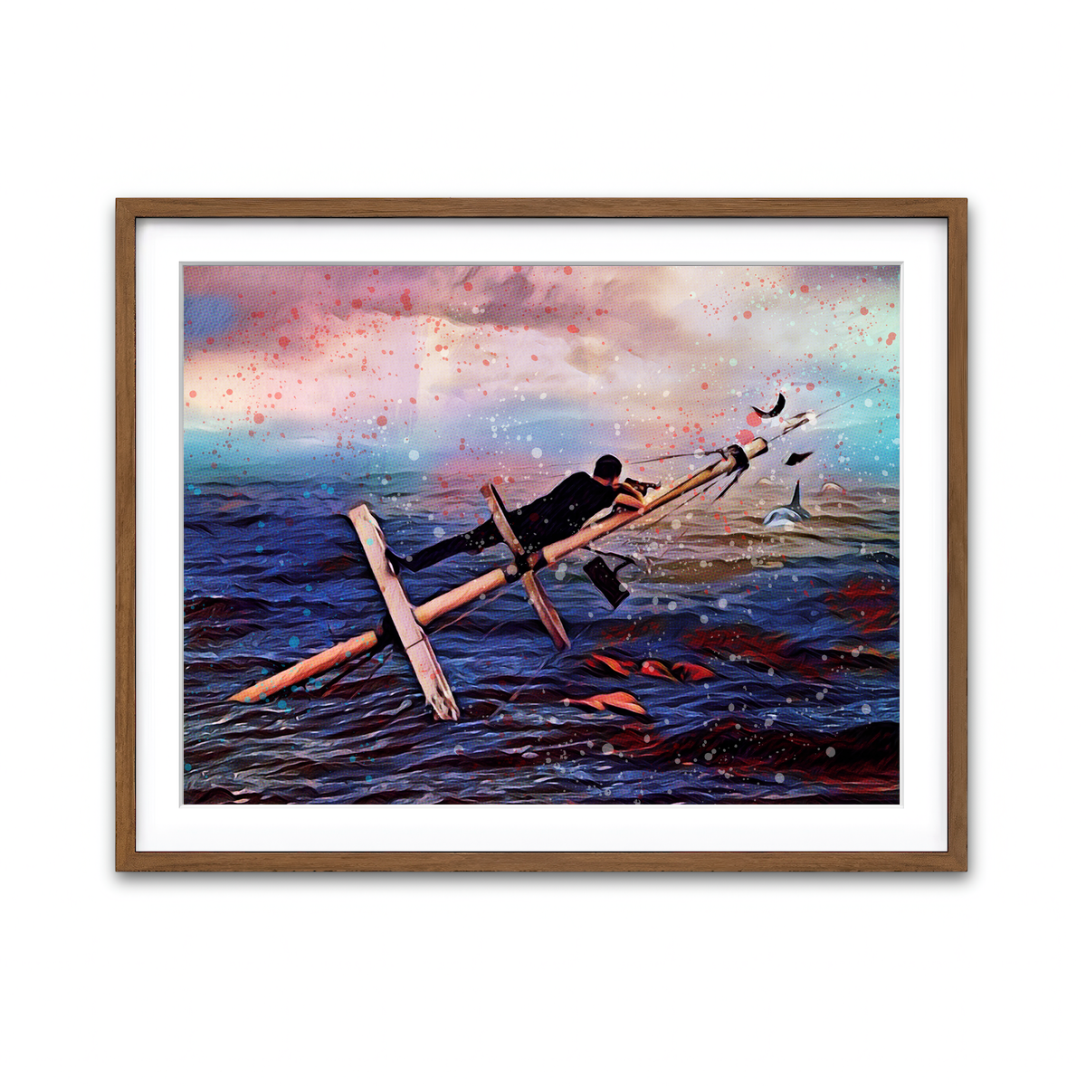 Framed Print 4x3 Walnut