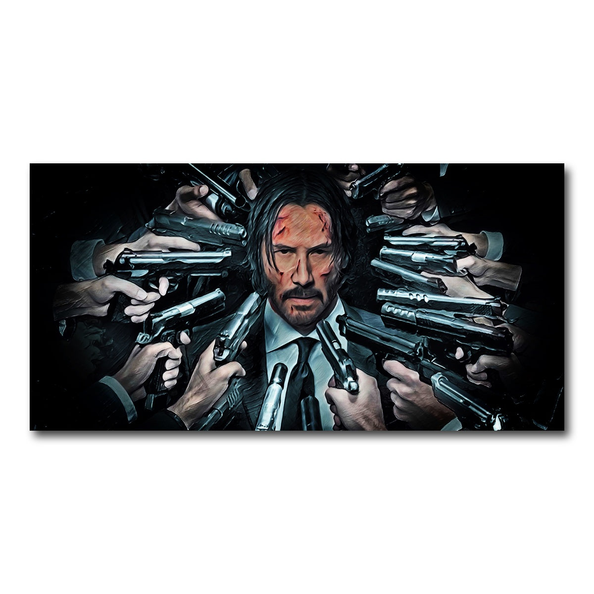 AUTO-MOCKUP WHITE | John Wick | 1 Piece | Gallery Wrapped | group=2x1