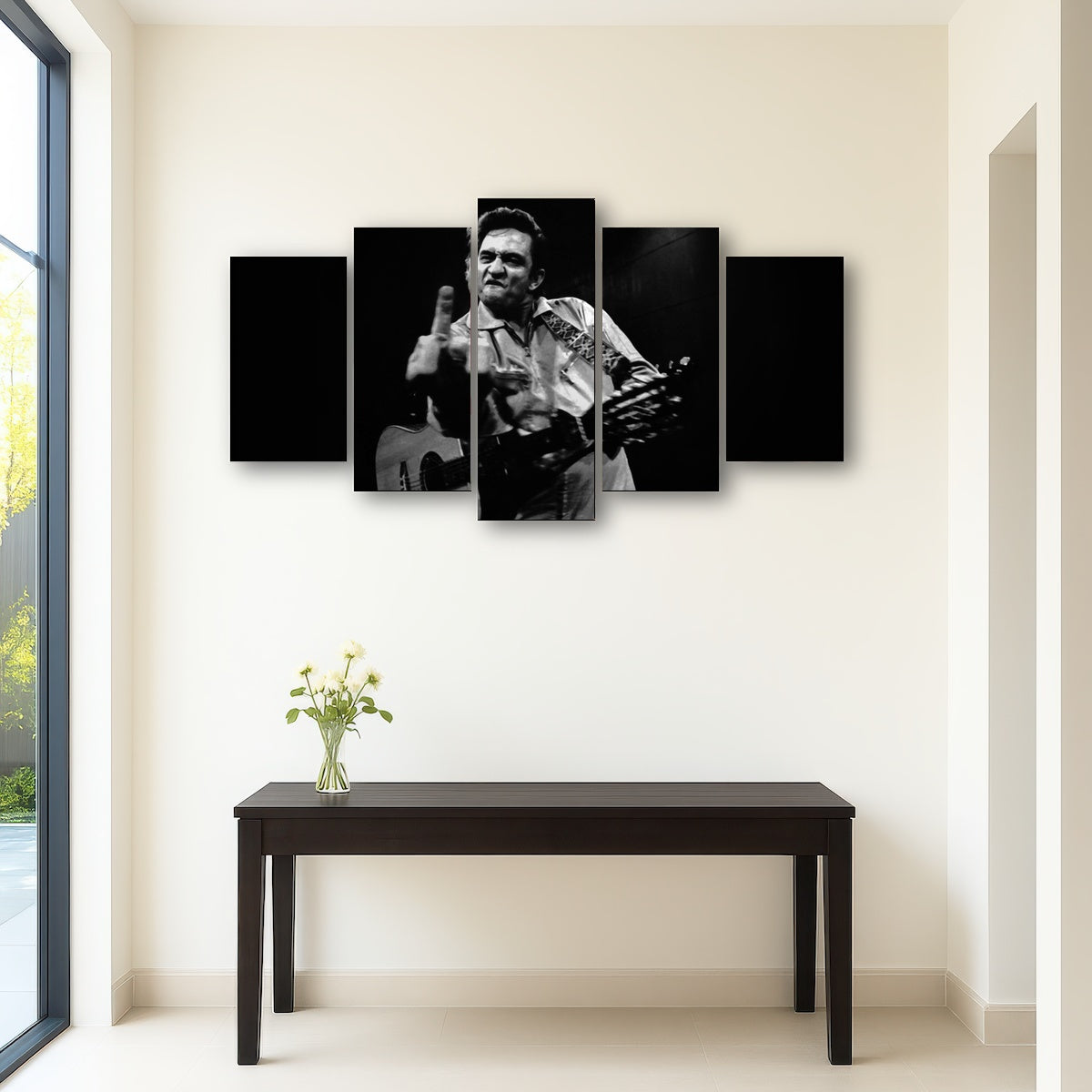 AUTO-MOCKUP ROOM | Johnny Cash Flip Off