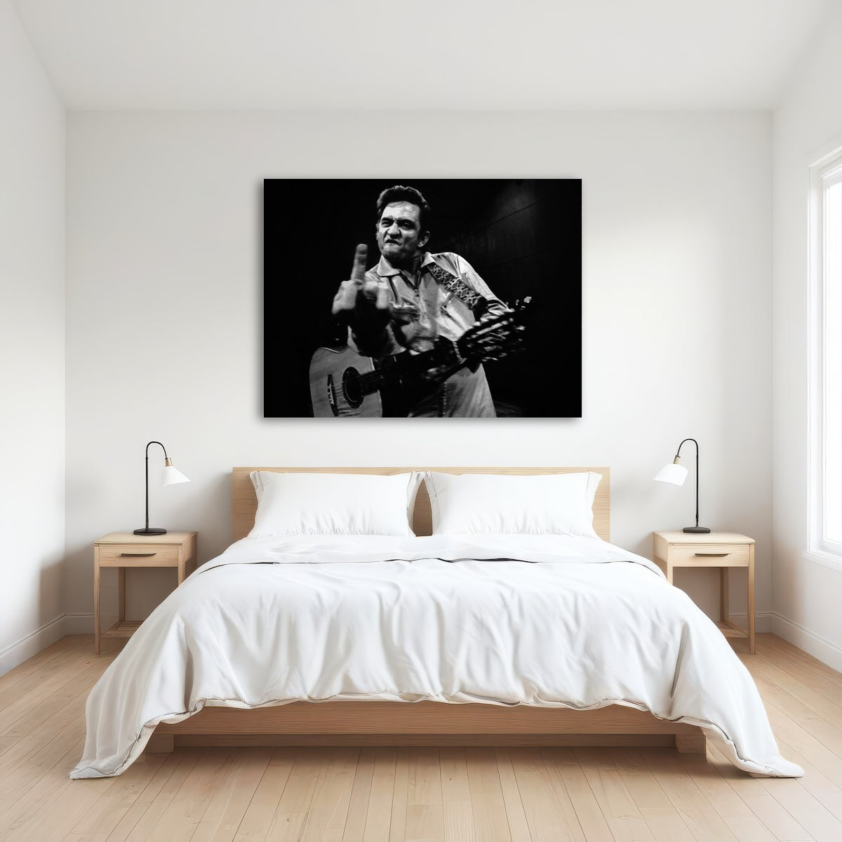 AUTO-MOCKUP ROOM | Johnny Cash Flip Off