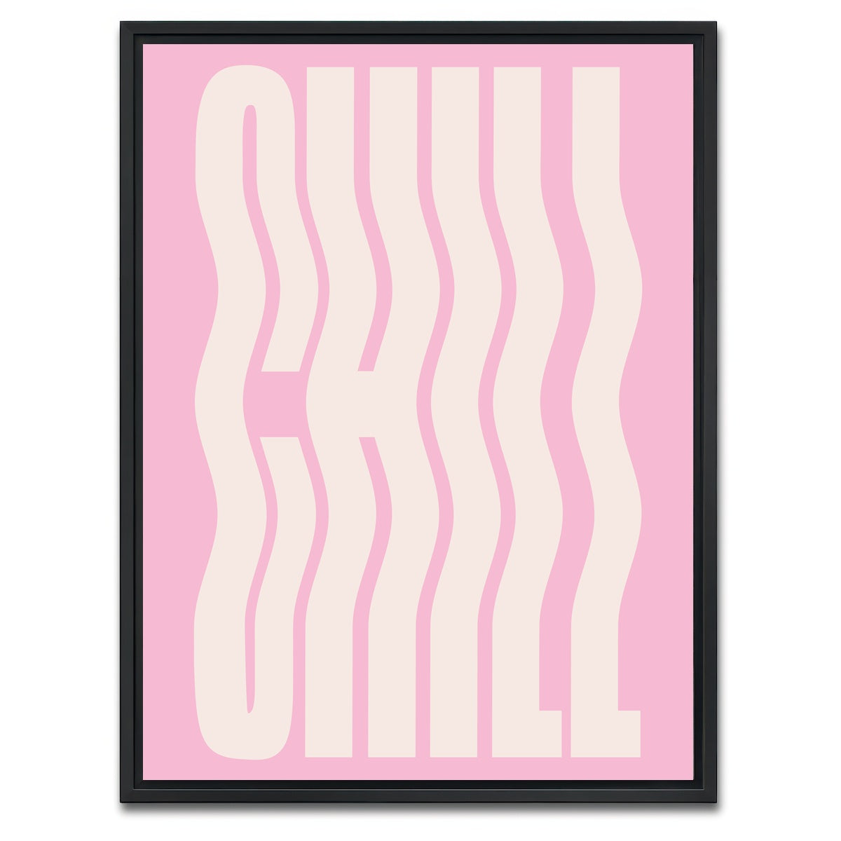 AUTO-MOCKUP WHITE | Just Chill | 1 Piece | Black Framed Canvas | group=3x4