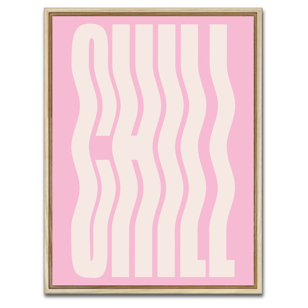 AUTO-MOCKUP WHITE | Just Chill | 1 Piece | Natural Framed Canvas | group=3x4