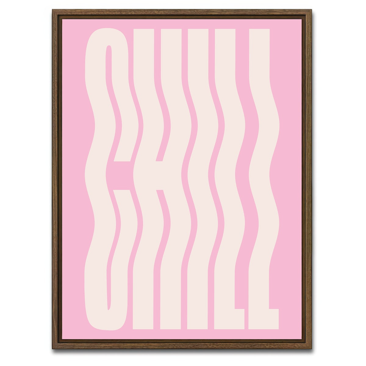 AUTO-MOCKUP WHITE | Just Chill | 1 Piece | Walnut Framed Canvas | group=3x4