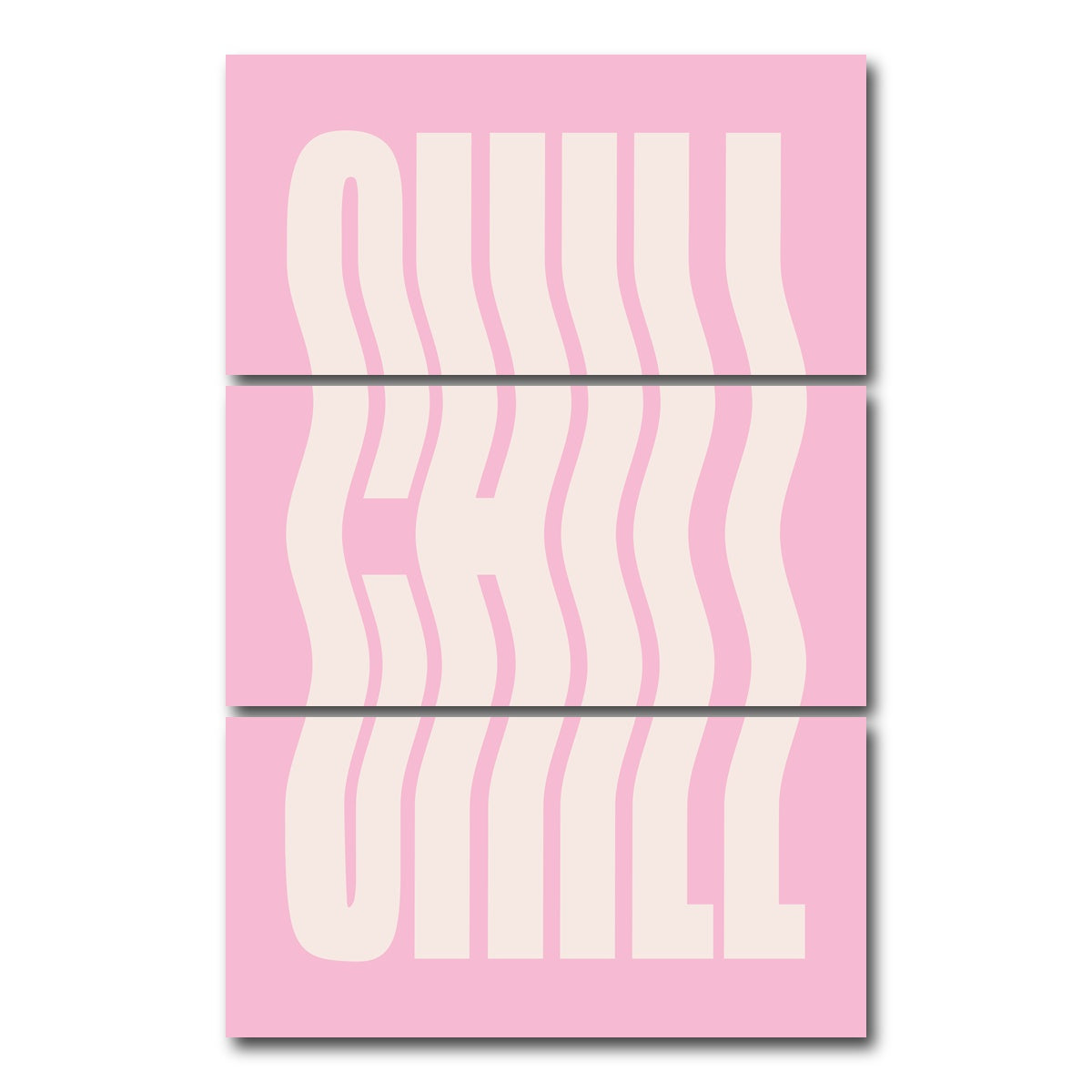 AUTO-MOCKUP WHITE | Just Chill | 3 Piece | Gallery Wrap Canvas | group=12x24_stacked