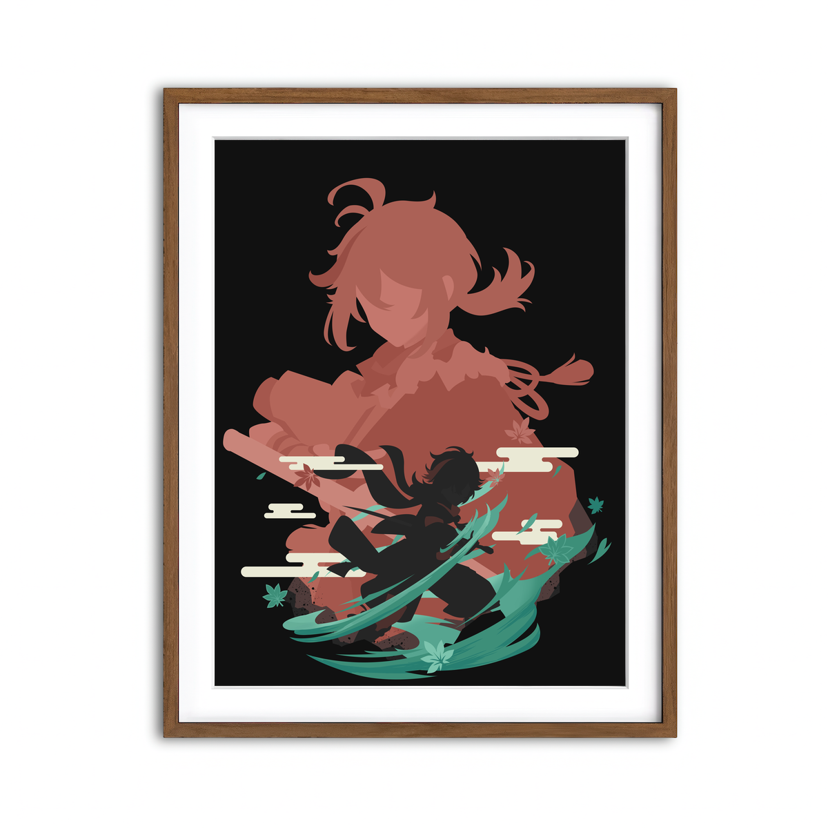 Framed Print 3x4 Walnut