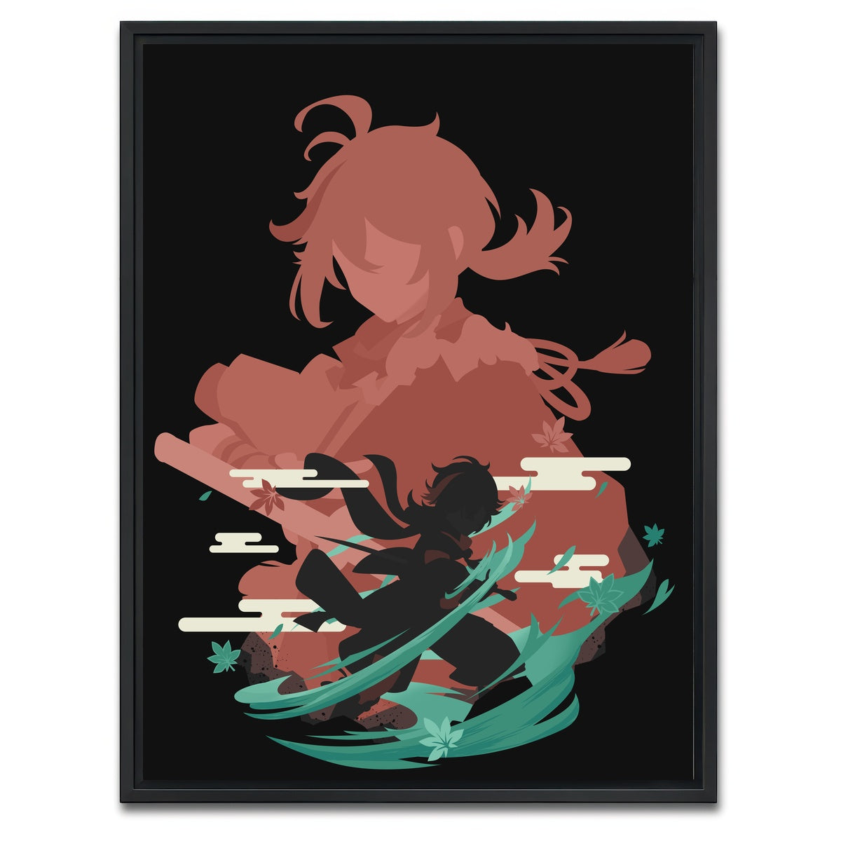 AUTO-MOCKUP WHITE | Kazuha | 1 Piece | Black Framed Canvas | group=3x4