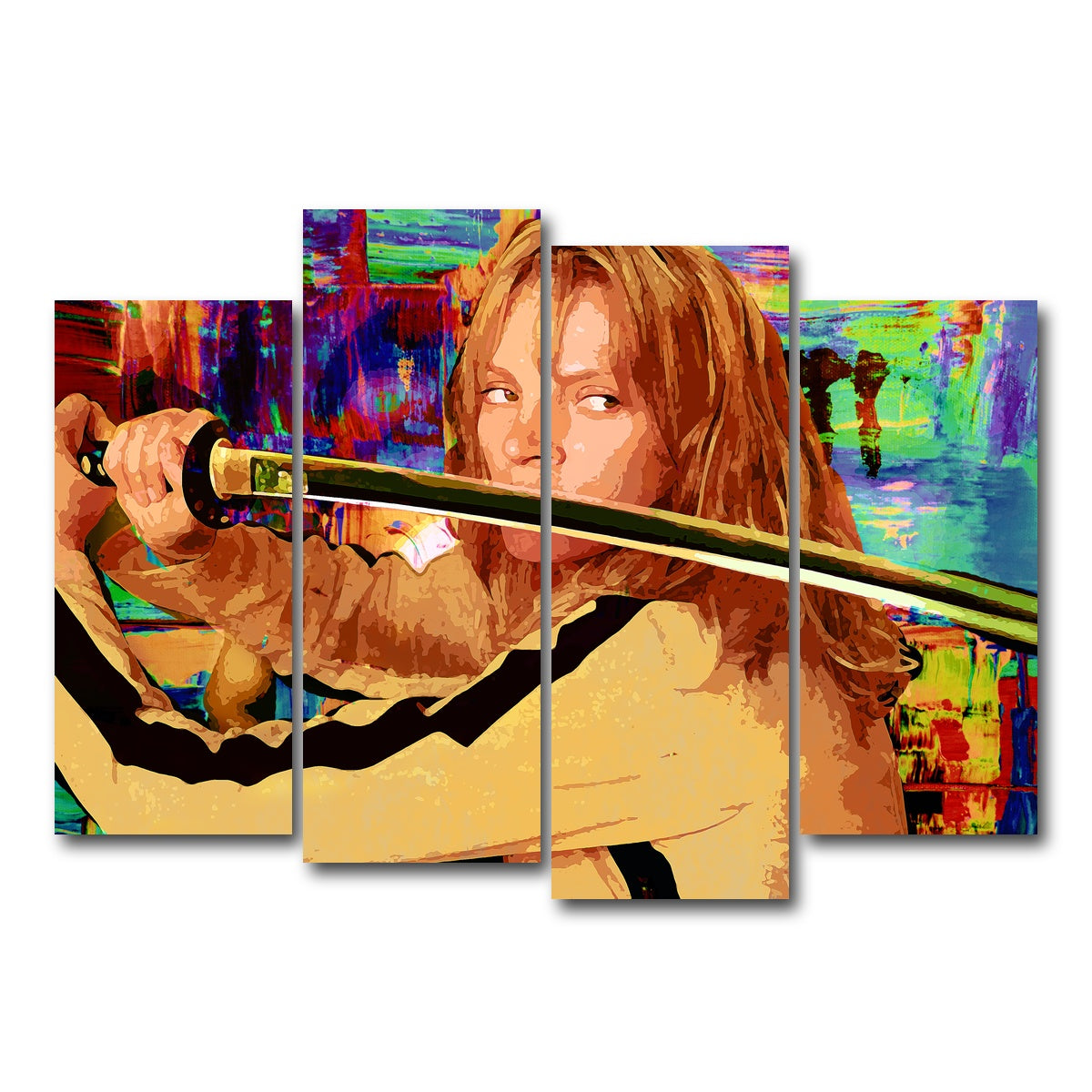 AUTO-MOCKUP WHITE | Kill Bill | 4 Piece | Gallery Wrap Canvas | group=4_normal