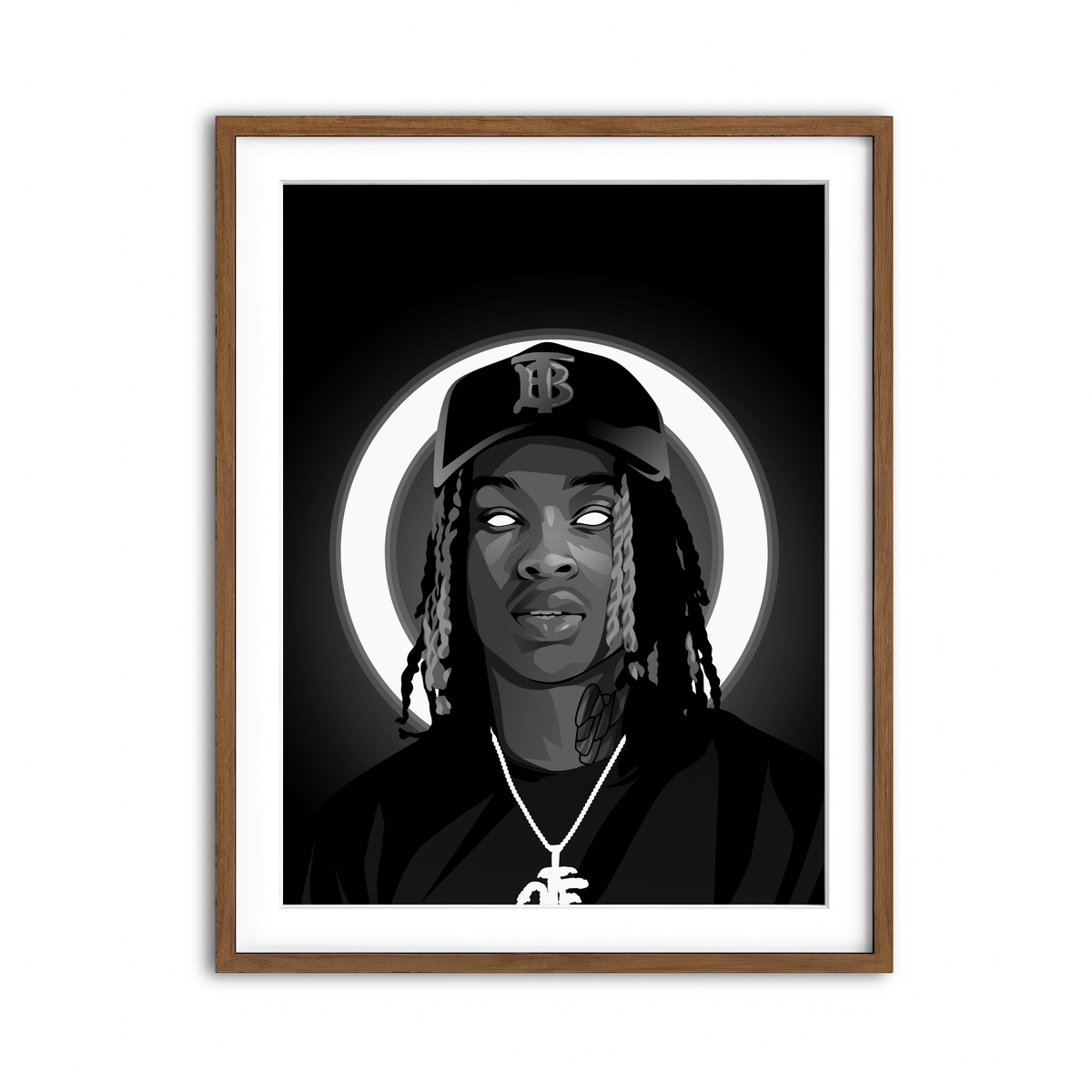 Framed Print 3x4 Walnut