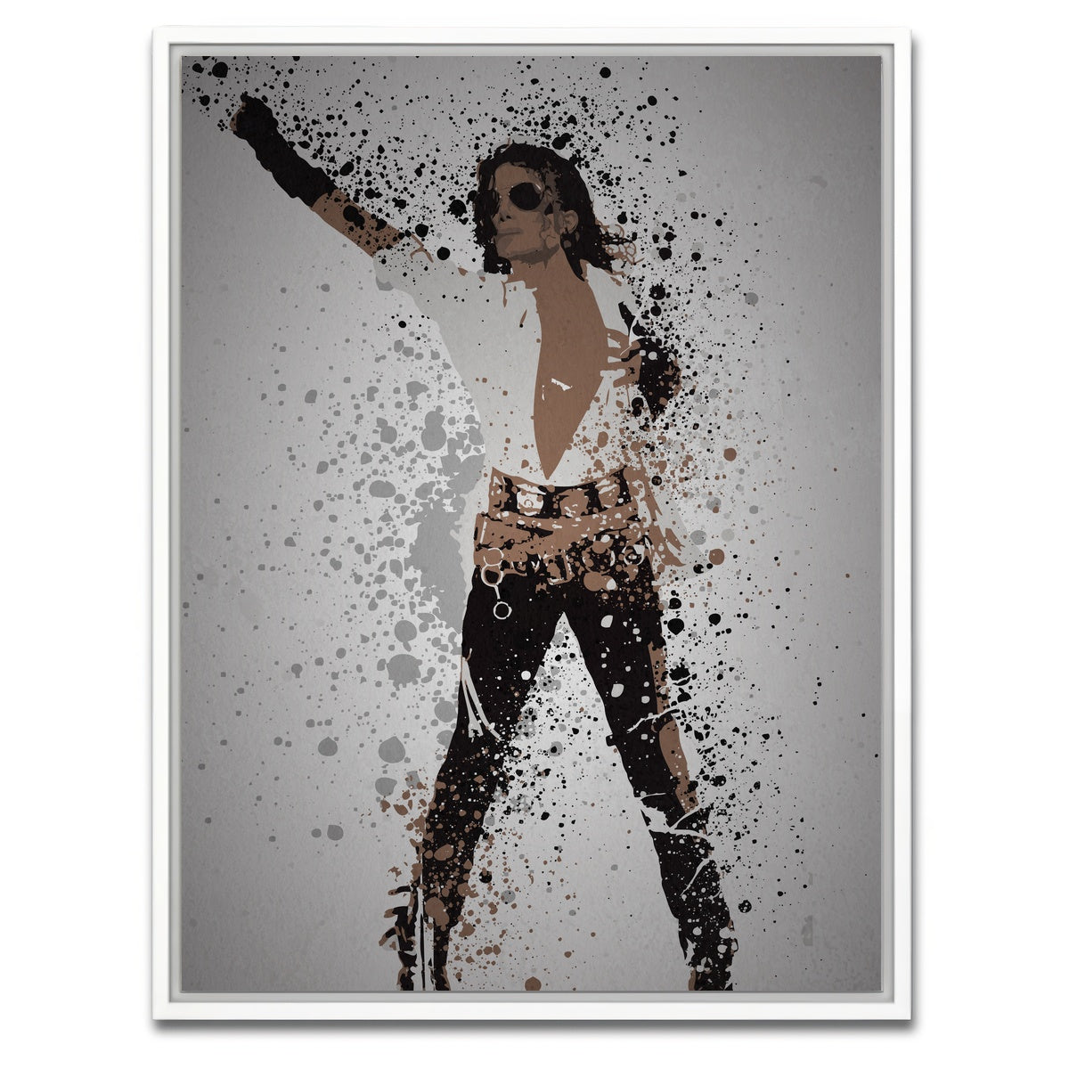 AUTO-MOCKUP WHITE | King of Pop | 1 Piece | White Framed Canvas | group=3x4