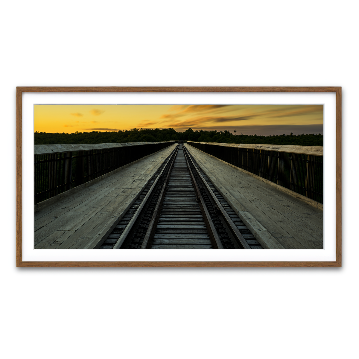 Framed Print 2x1 Walnut