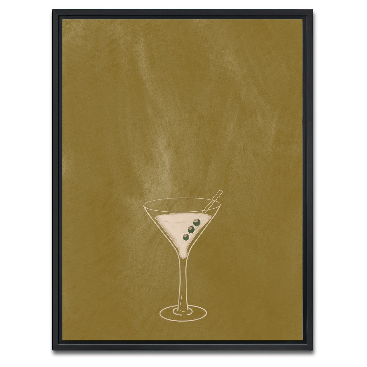 AUTO-MOCKUP WHITE | Kiss French Variant 1 | 1 Piece | Black Framed Canvas | group=3x4