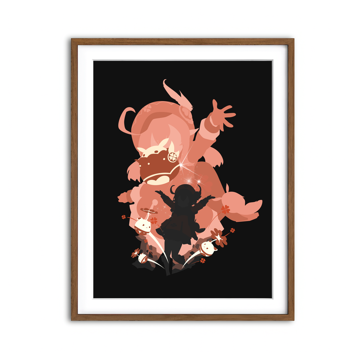 Framed Print 3x4 Walnut