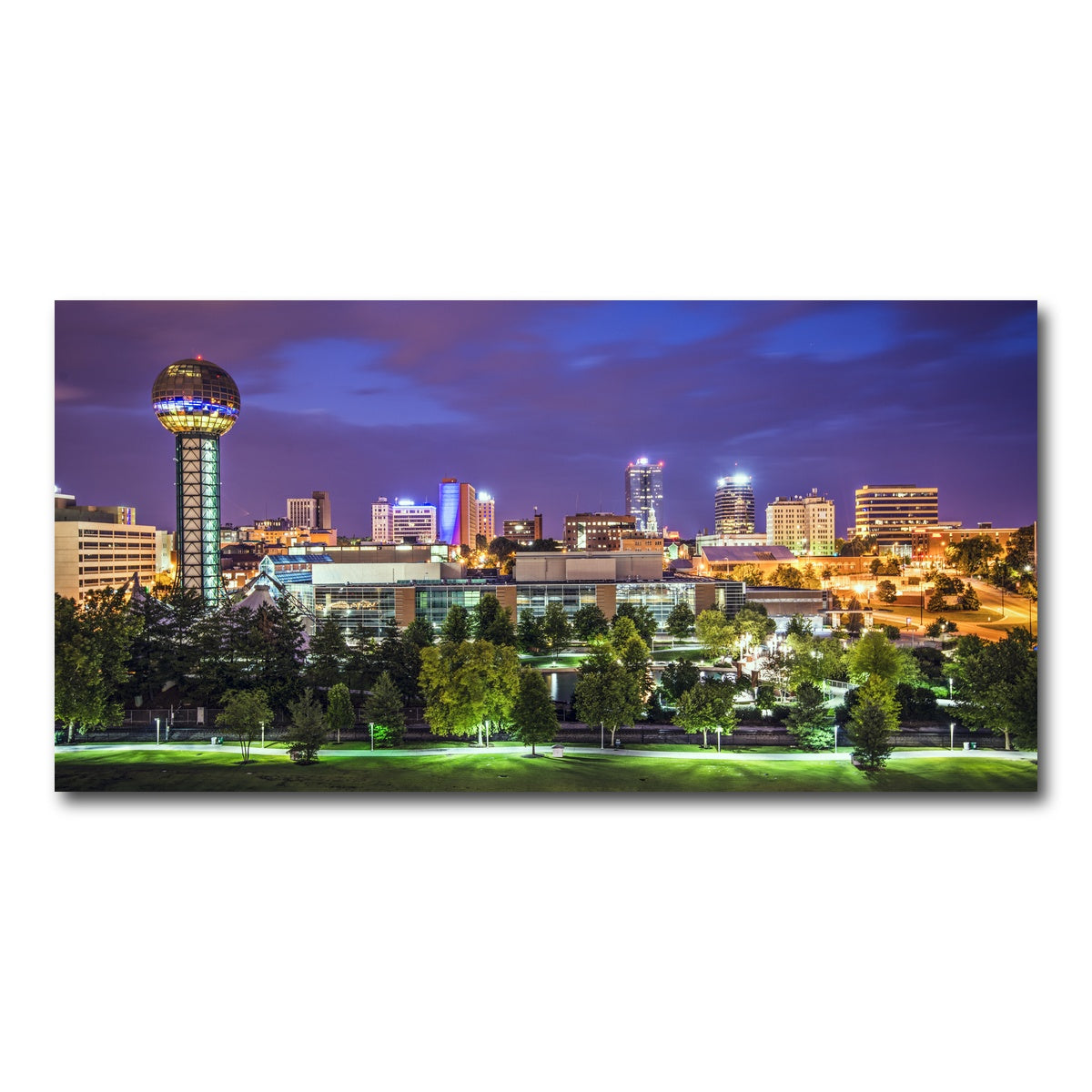 AUTO-MOCKUP WHITE | Knoxville Downtown | 1 Piece | Gallery Wrap Canvas | group=2x1