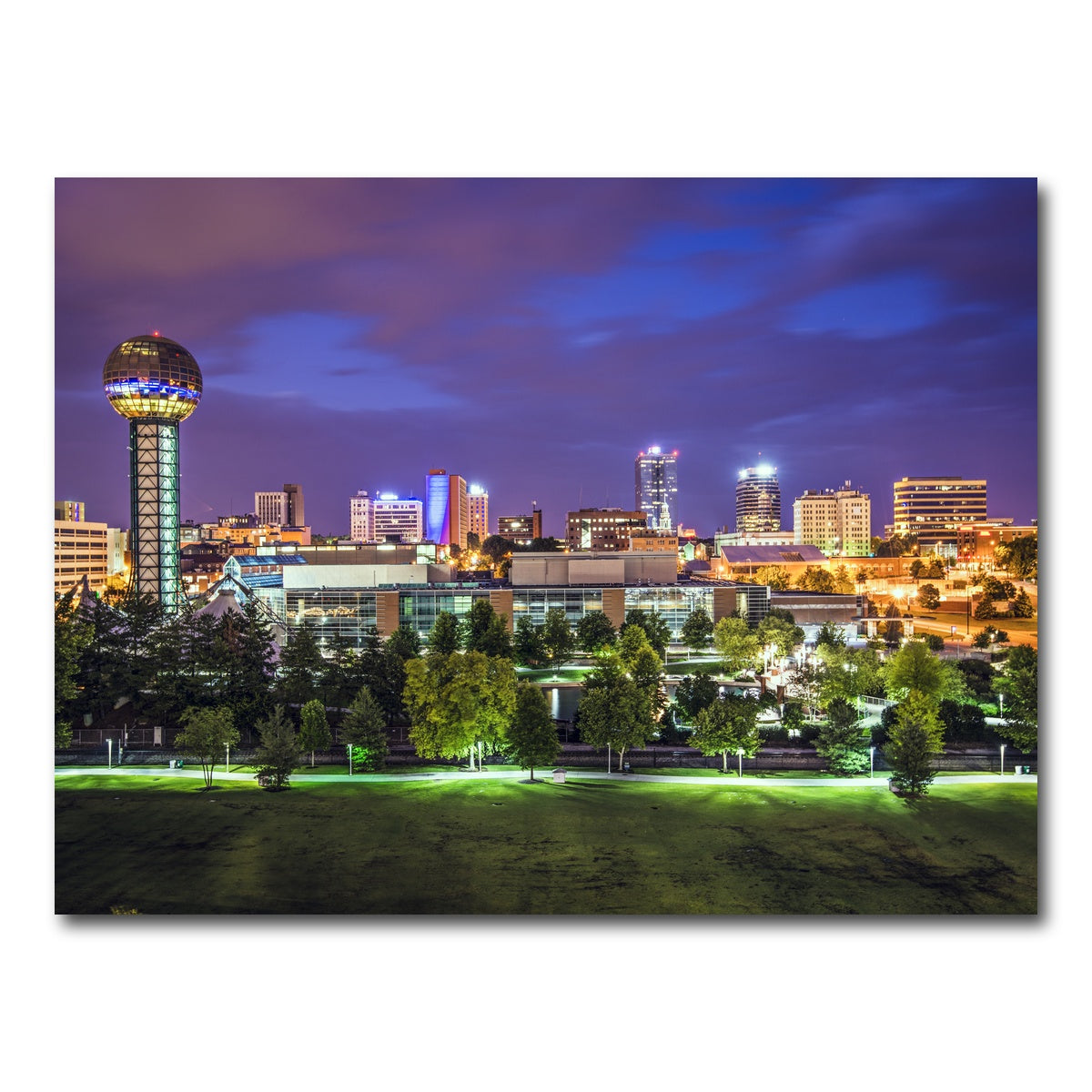 AUTO-MOCKUP WHITE | Knoxville Downtown | 1 Piece | Gallery Wrap Canvas | group=4x3
