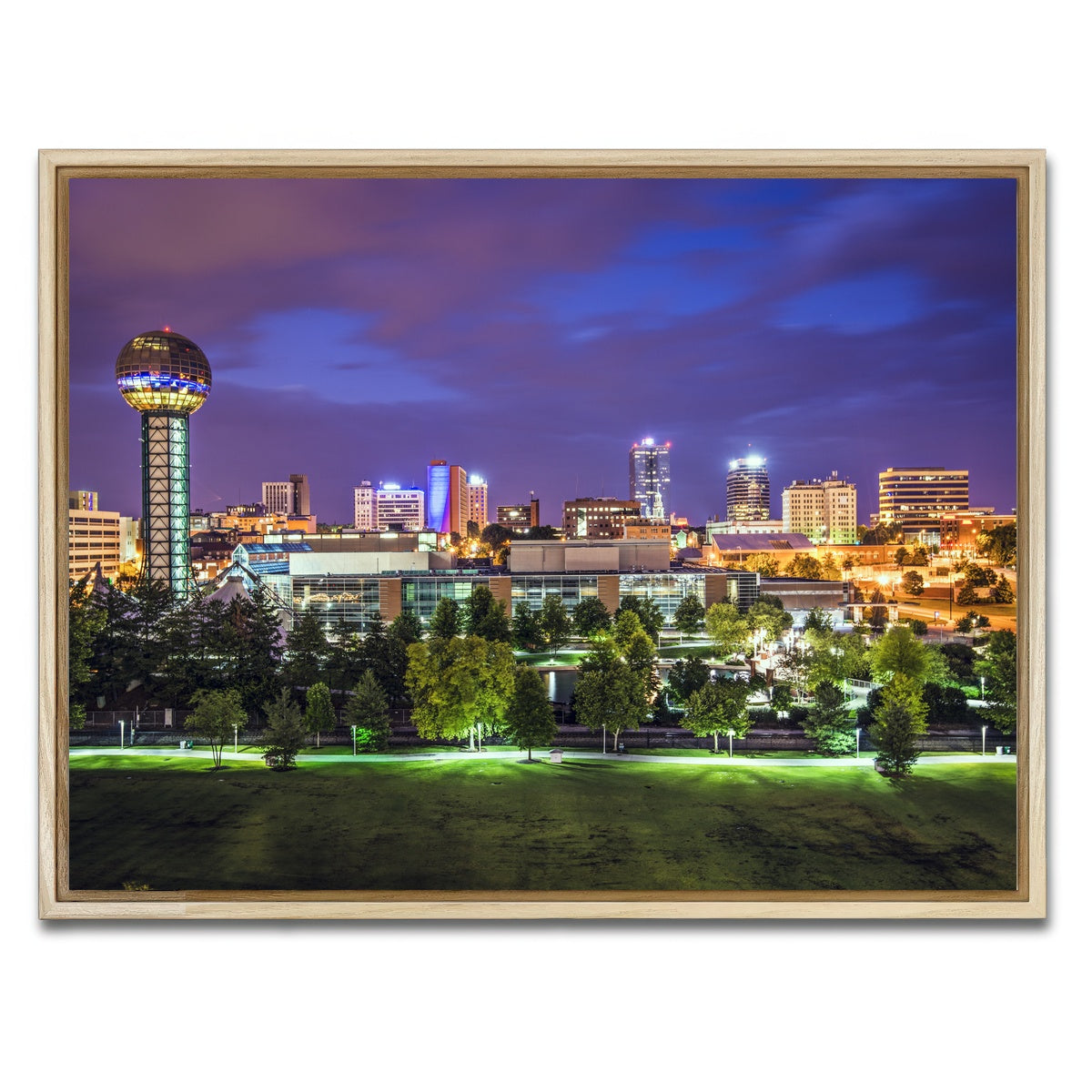 AUTO-MOCKUP WHITE | Knoxville Downtown | 1 Piece | Natural Framed Canvas | group=4x3