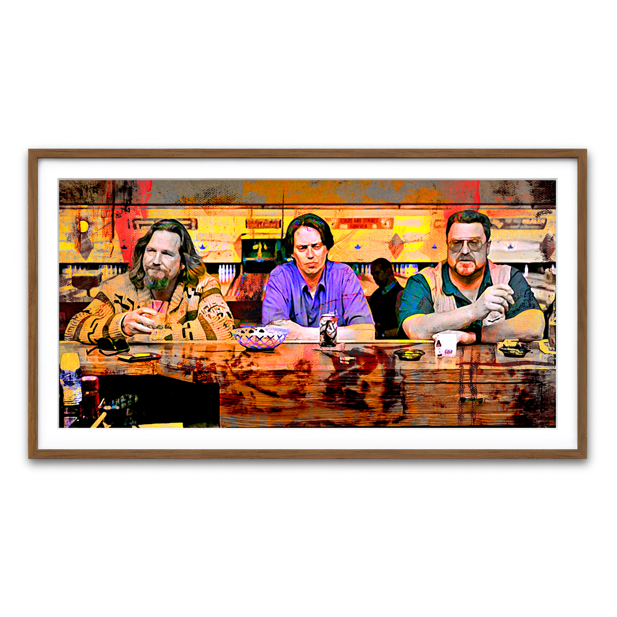 Framed Print 2x1 Walnut