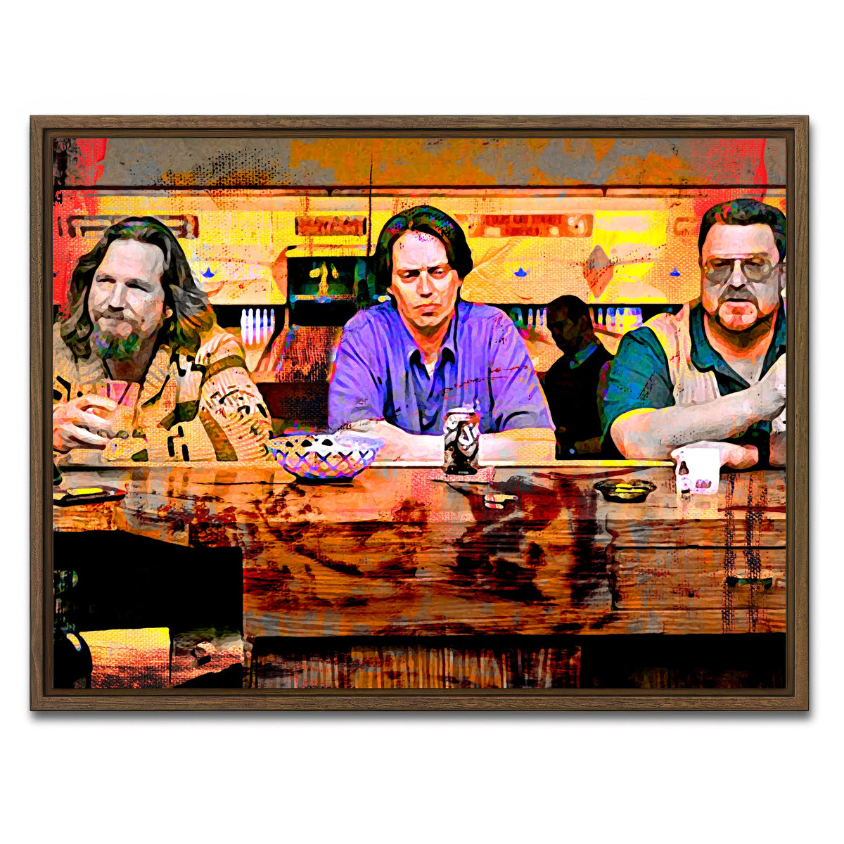 AUTO-MOCKUP WHITE | Lebowski Crew | 1 Piece | Walnut Frame | group=4x3