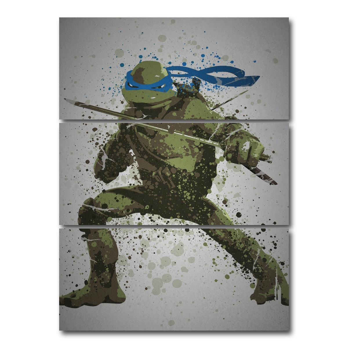 AUTO-MOCKUP WHITE | Leonardo | 3 Piece | Gallery Wrap Canvas | group=8x18_stacked