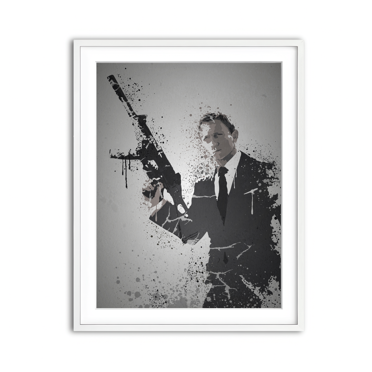 Framed Print 3x4 White