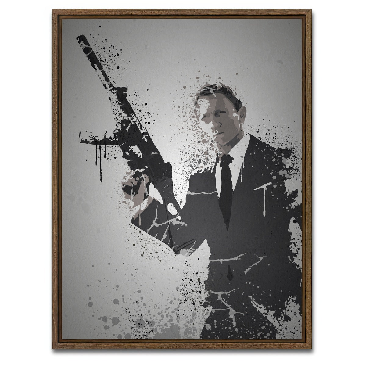 AUTO-MOCKUP WHITE | License To Kill | 1 Piece | Walnut Framed Canvas | group=3x4