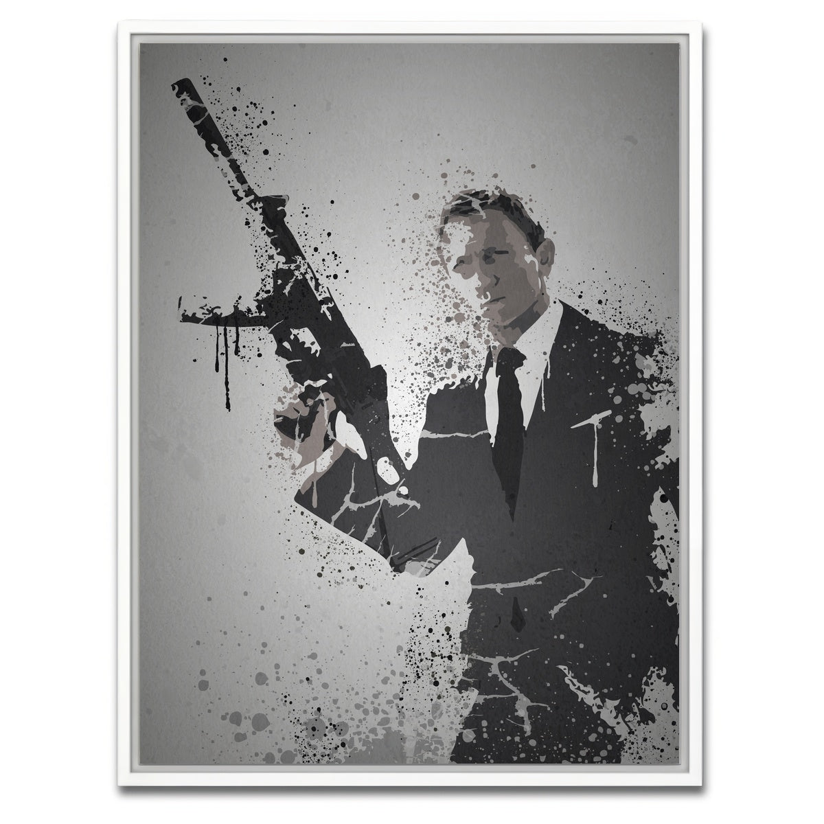 AUTO-MOCKUP WHITE | License To Kill | 1 Piece | White Framed Canvas | group=3x4