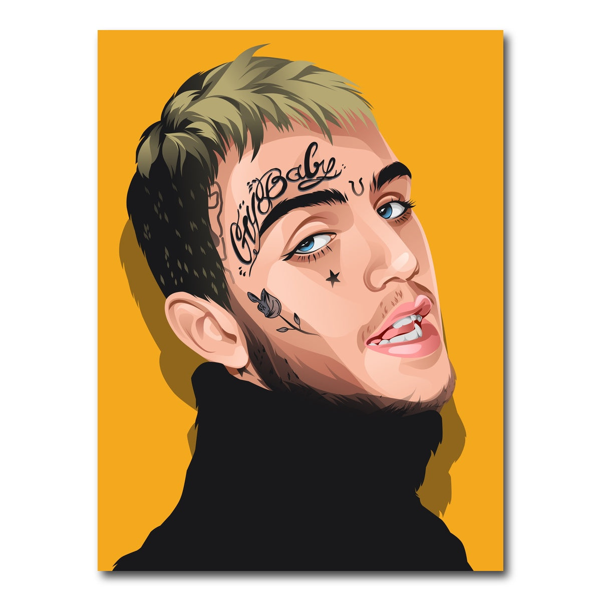 AUTO-MOCKUP WHITE | Lil Peep | 1 Piece | Gallery Wrap Canvas | group=3x4