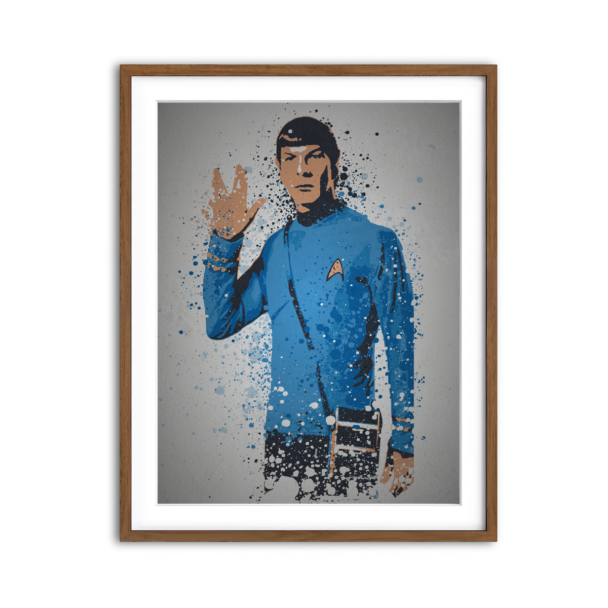 Framed Print 3x4 Walnut