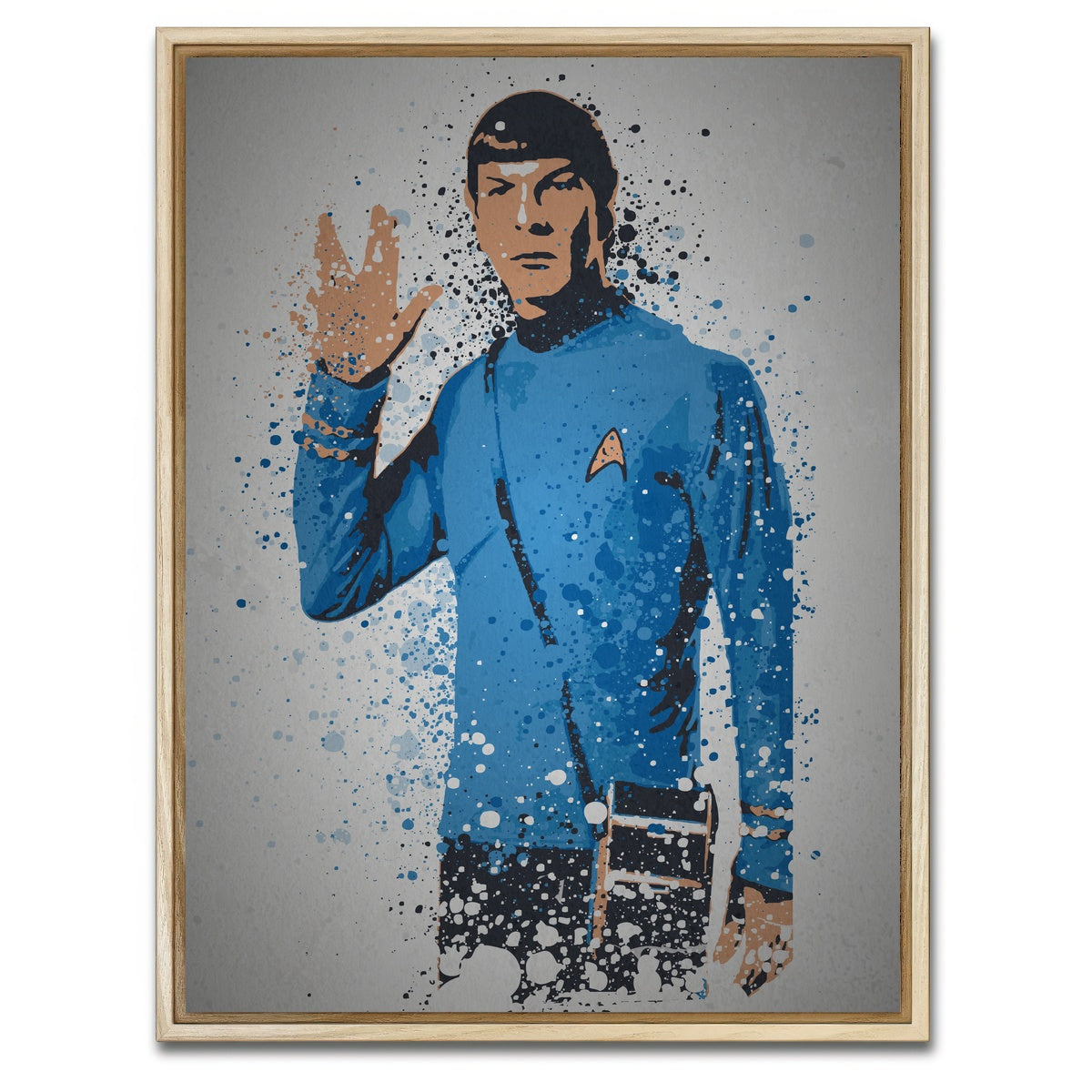 AUTO-MOCKUP WHITE | Live Long And Prosper | 1 Piece | Natural Framed Canvas | group=3x4