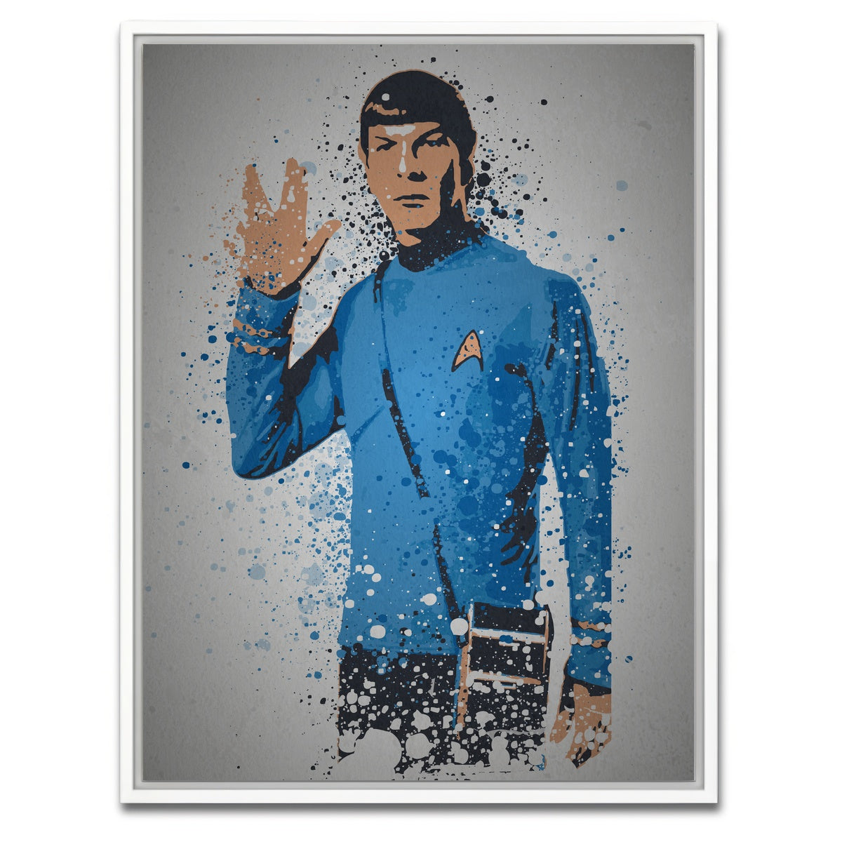 AUTO-MOCKUP WHITE | Live Long And Prosper | 1 Piece | White Framed Canvas | group=3x4