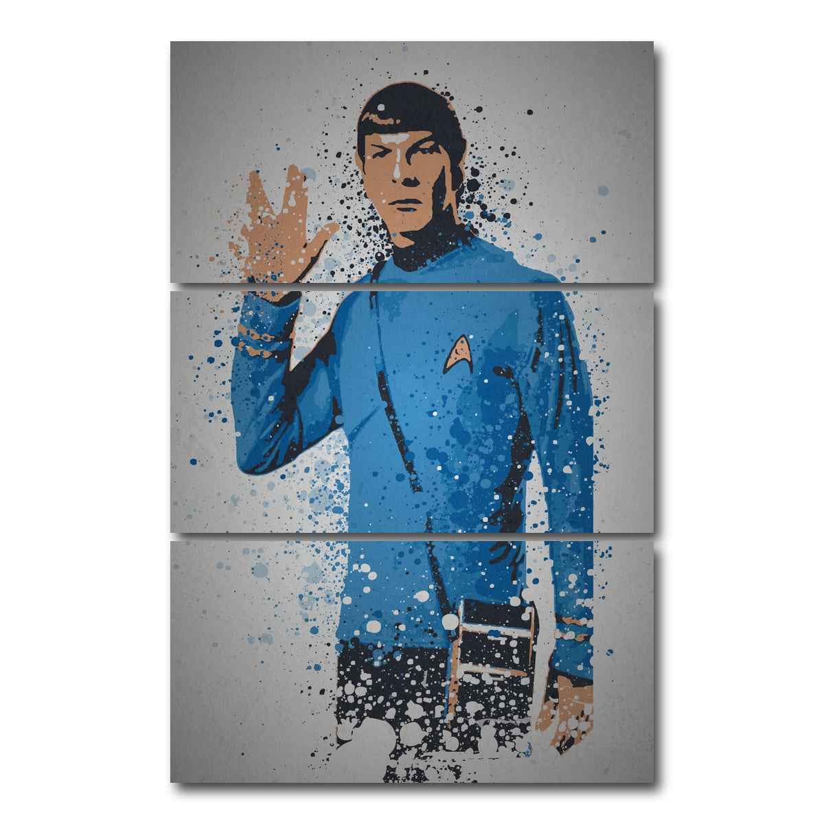 AUTO-MOCKUP WHITE | Live Long And Prosper | 3 Piece | Gallery Wrap Canvas | group=12x24_stacked