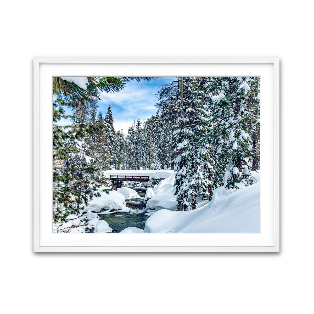 Framed Print 4x3 White