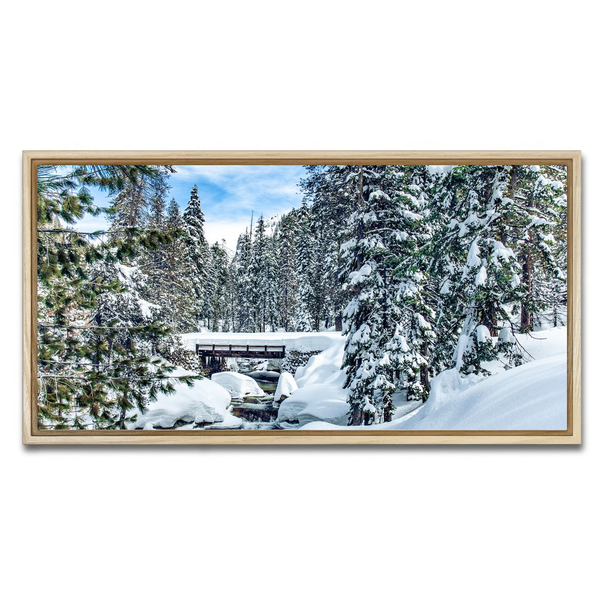 AUTO-MOCKUP WHITE | Lodgepool Bridge | 1 Piece | Natural Framed Canvas | group=2x1