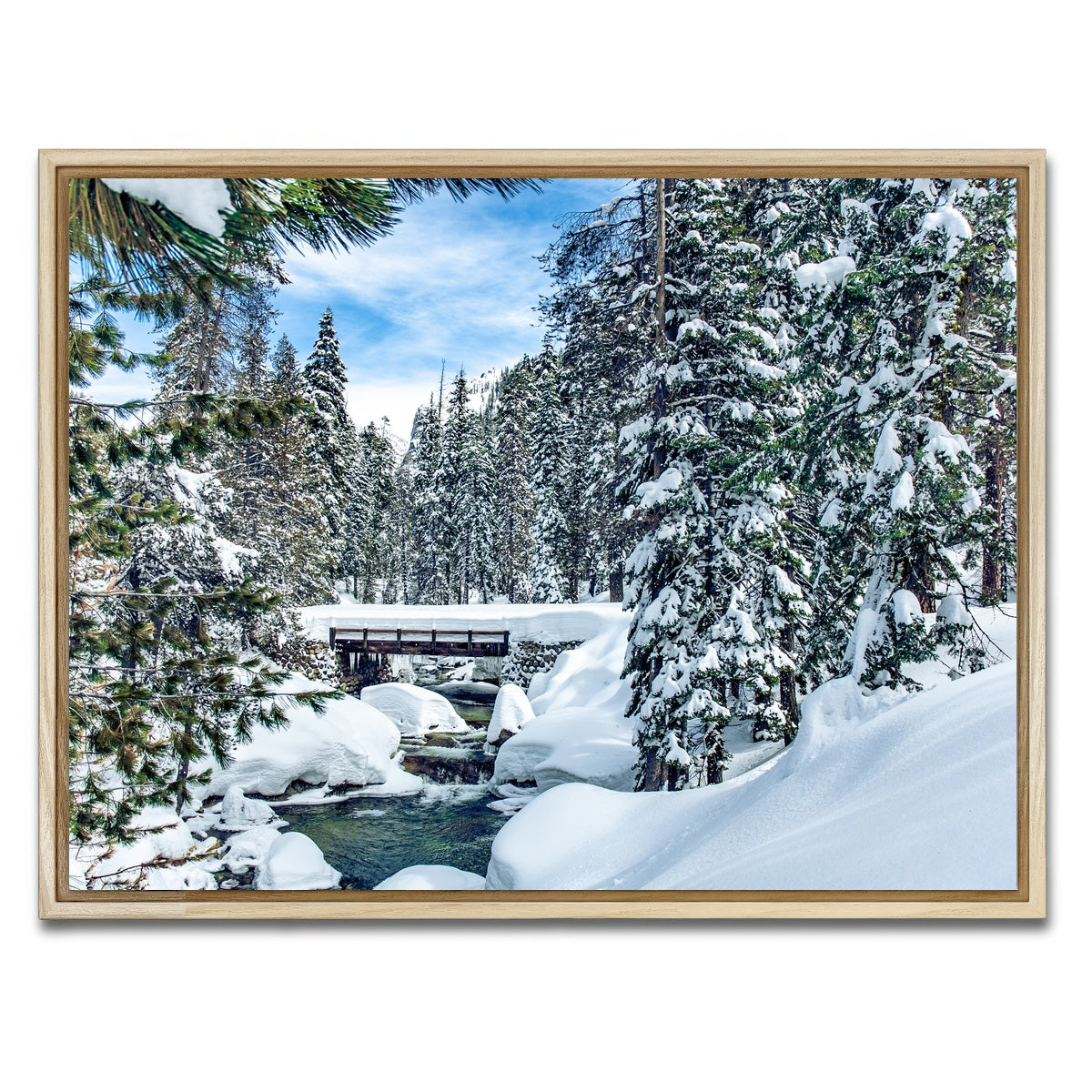 AUTO-MOCKUP WHITE | Lodgepool Bridge | 1 Piece | Natural Framed Canvas | group=4x3