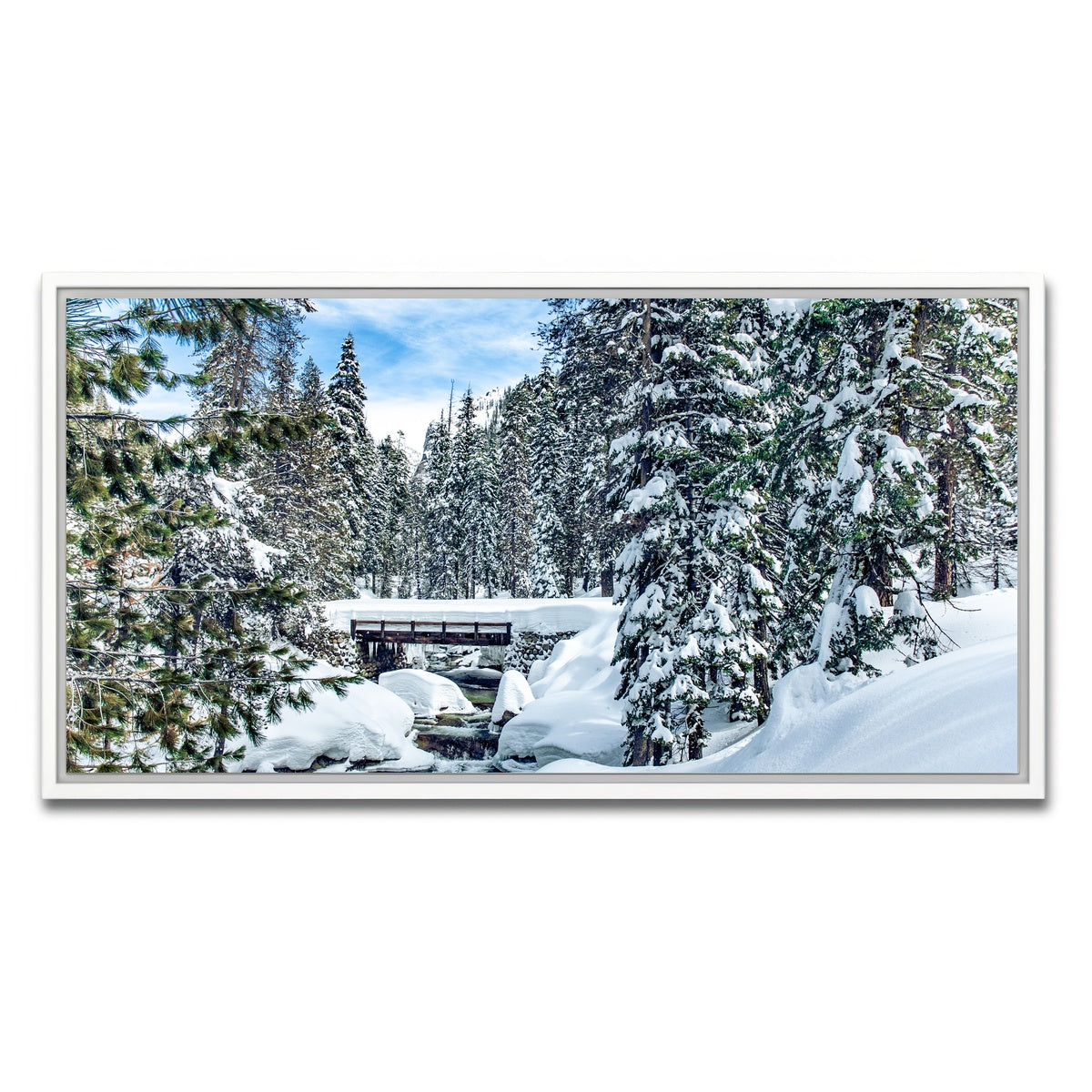 AUTO-MOCKUP WHITE | Lodgepool Bridge | 1 Piece | White Framed Canvas | group=2x1