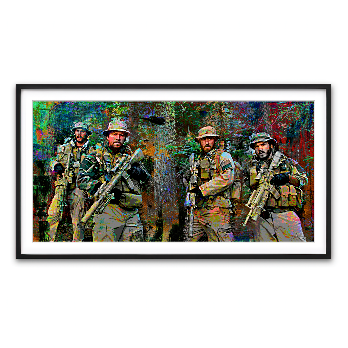 Framed Print 2x1 Black