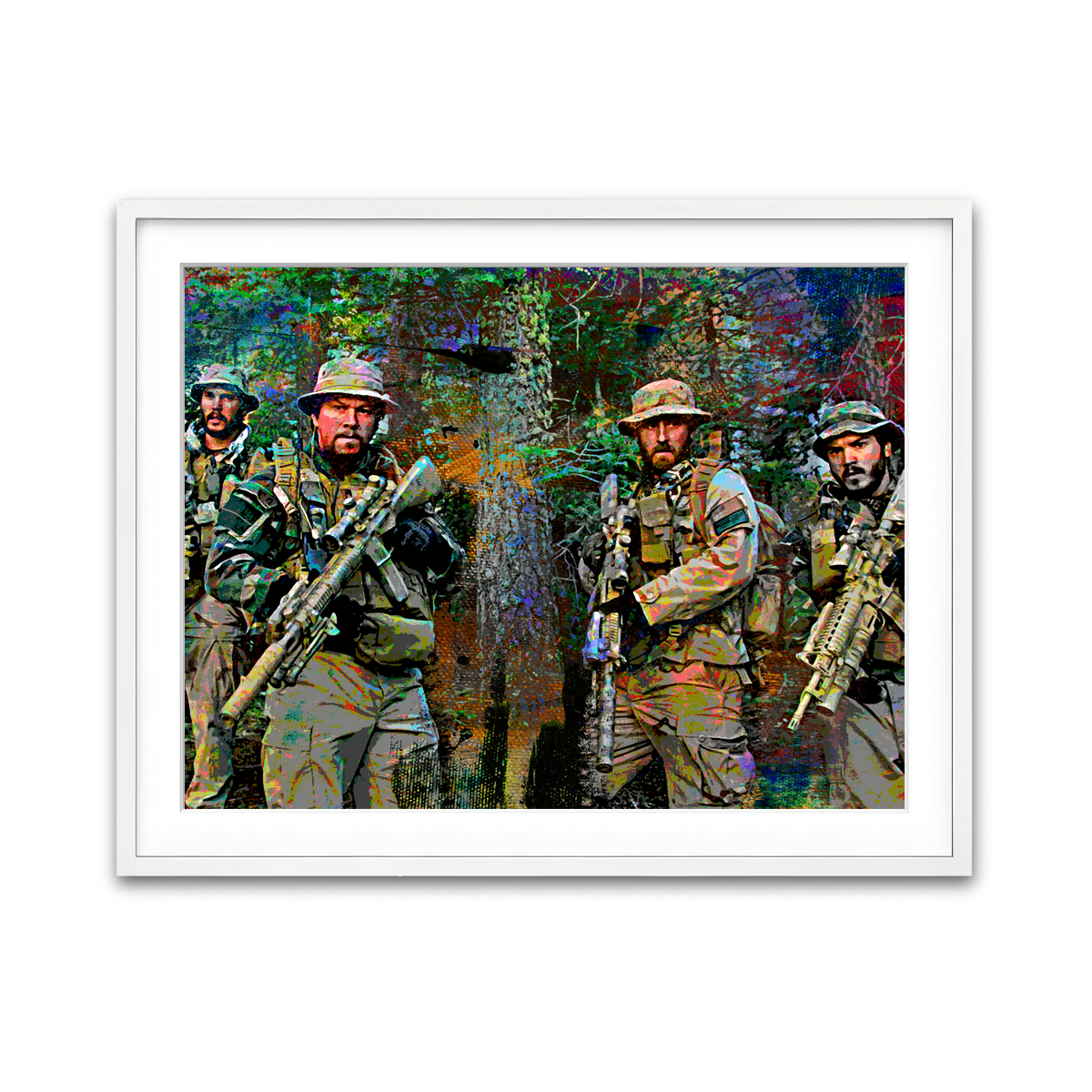 Framed Print 4x3 White
