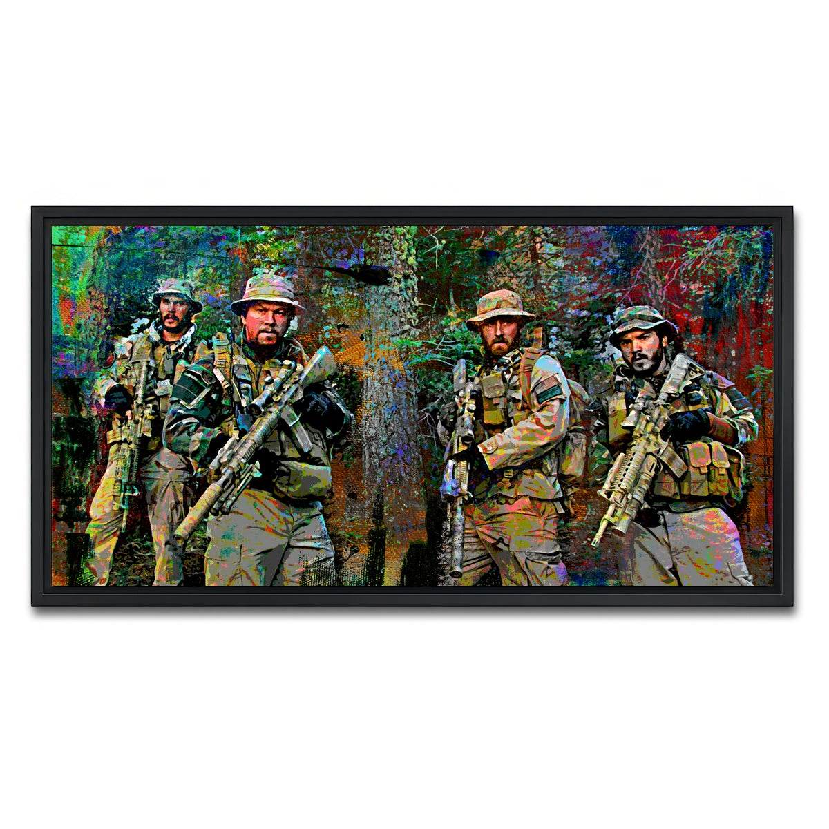 AUTO-MOCKUP WHITE | Lone Survivor Crew | 1 Piece | Black Framed Canvas | group=2x1