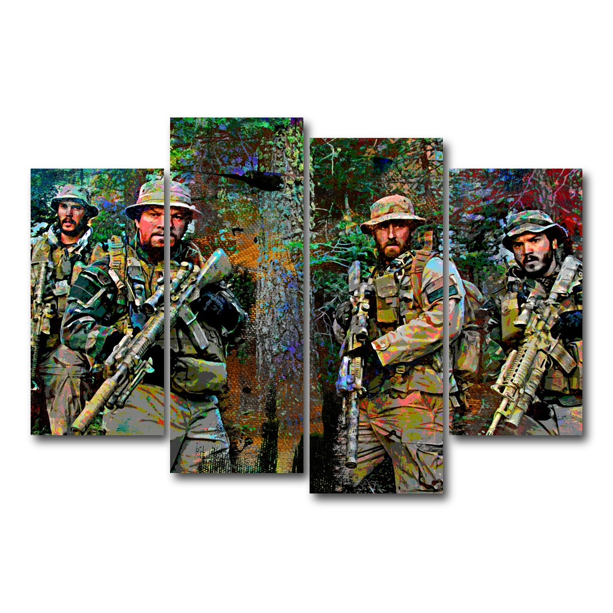 AUTO-MOCKUP WHITE | Lone Survivor Crew | 4 Piece | Gallery Wrap Canvas | group=4_short