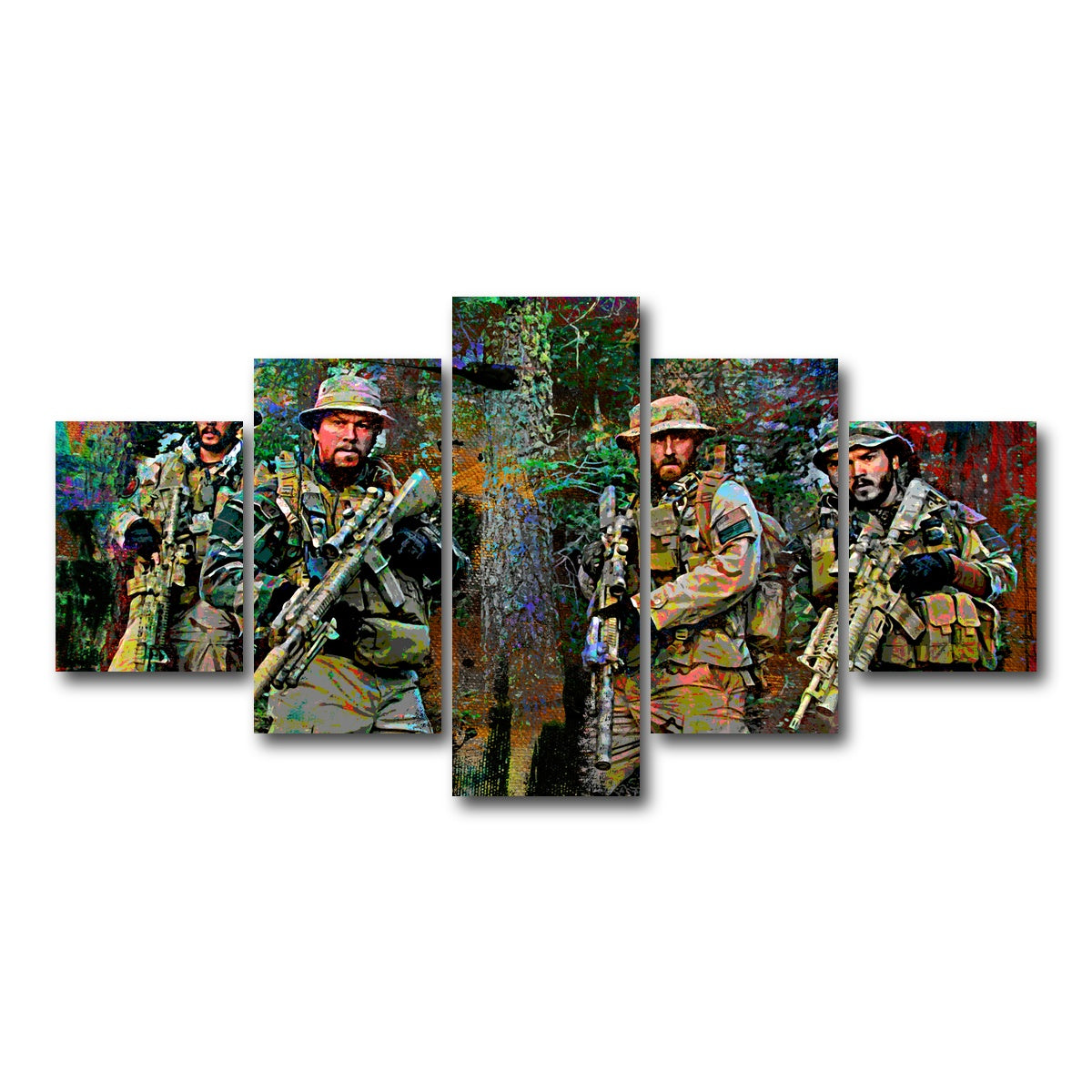 AUTO-MOCKUP WHITE | Lone Survivor Crew | 5 Piece | Gallery Wrap Canvas | group=5_short