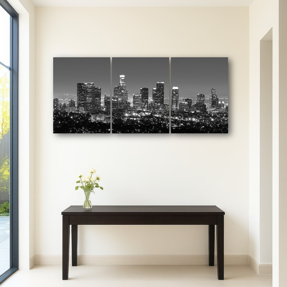 AUTO-MOCKUP ROOM | Los Angeles Skyline Wall Art