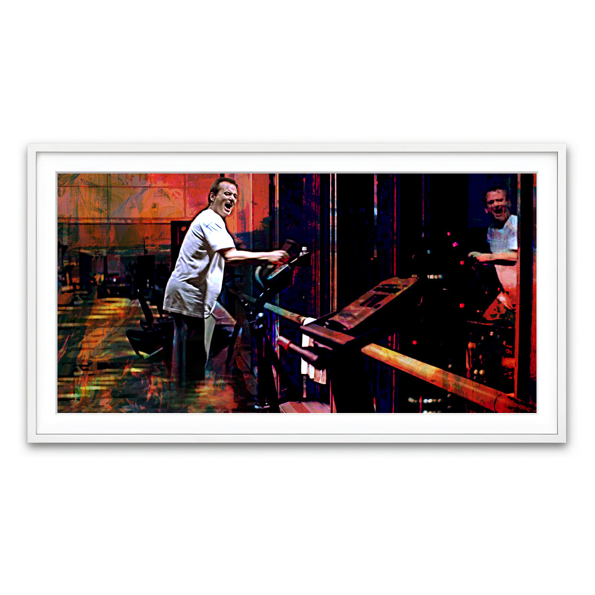 Framed Print 2x1 White