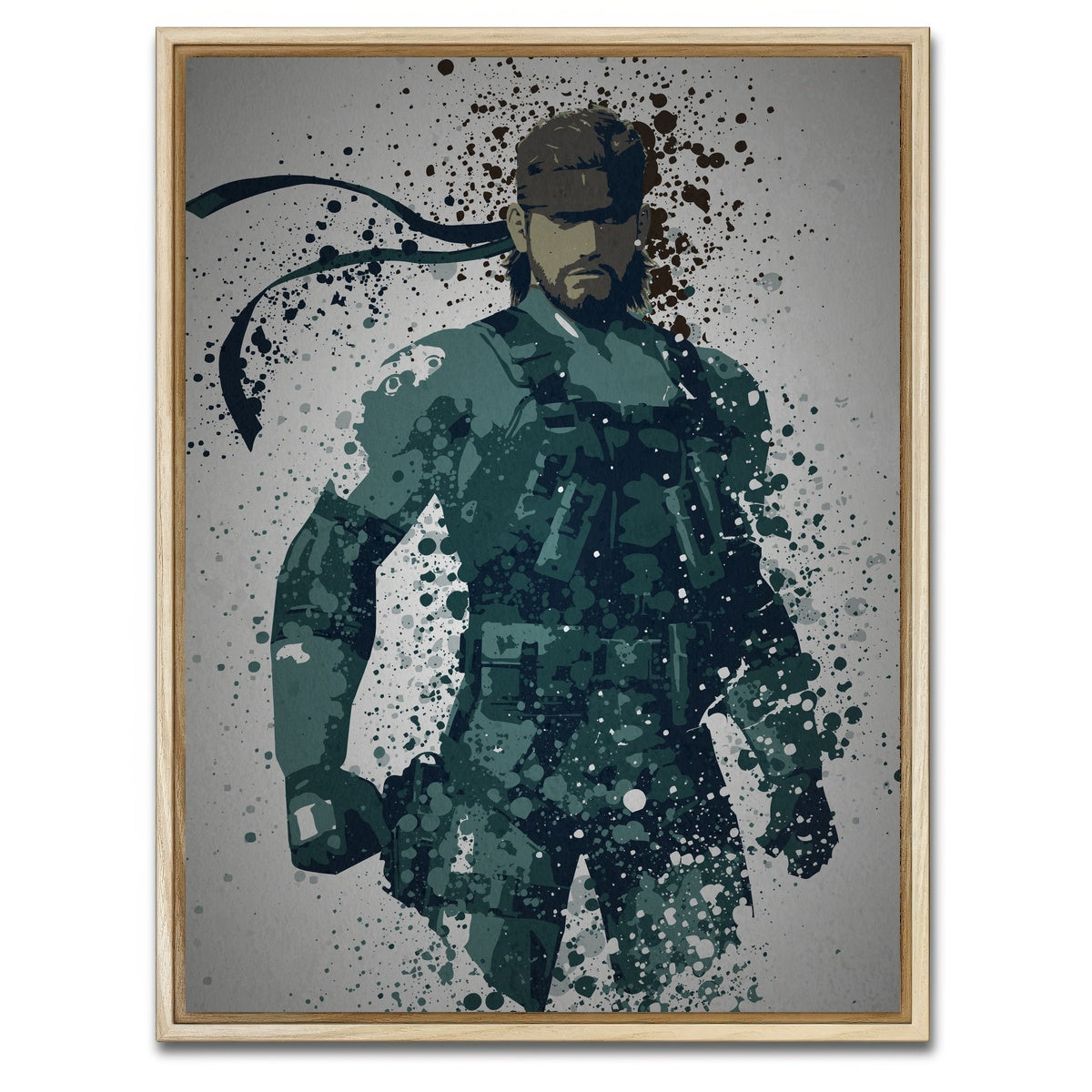 AUTO-MOCKUP WHITE | MGS Snake | 1 Piece | Natural Framed Canvas | group=3x4