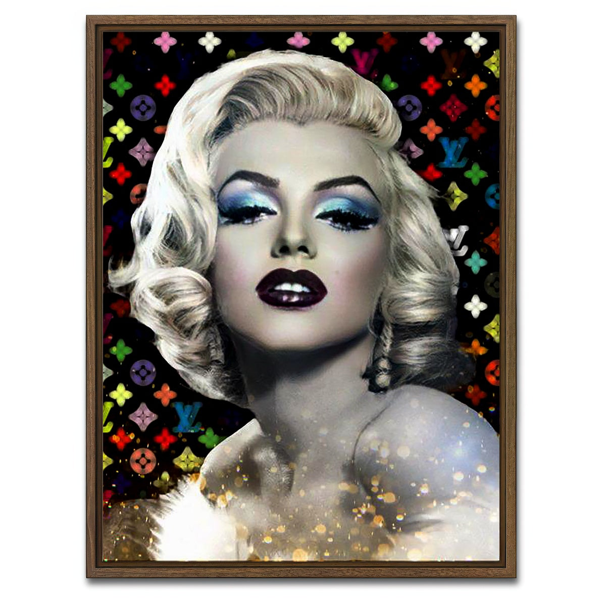 AUTO-MOCKUP WHITE | MM LV | 1 Piece | Walnut Framed Canvas | group=3x4