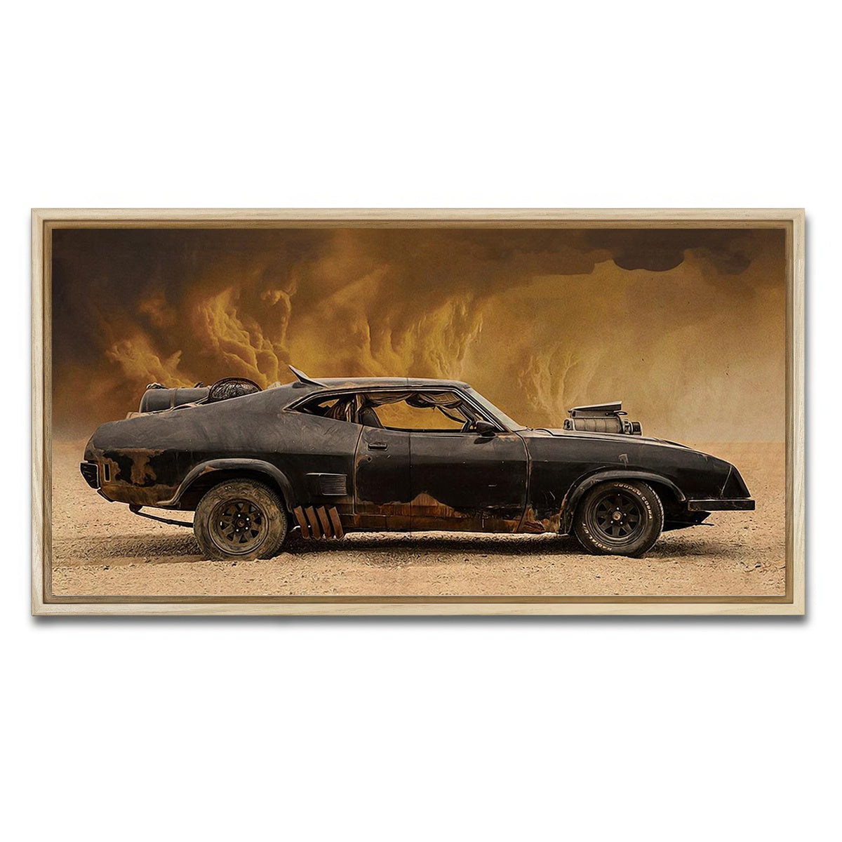 AUTO-MOCKUP WHITE | Mad Max Falcon | 1 Piece | Natural Framed Canvas | group=2x1