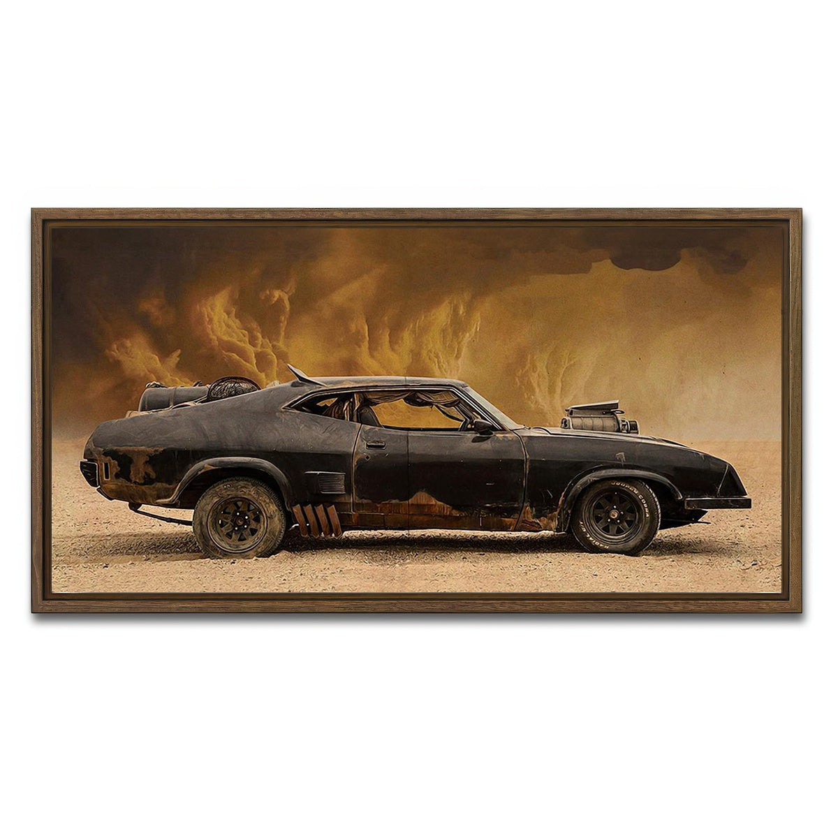 AUTO-MOCKUP WHITE | Mad Max Falcon | 1 Piece | Walnut Framed Canvas | group=2x1