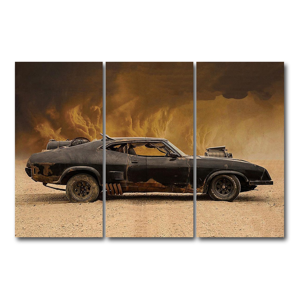 AUTO-MOCKUP WHITE | Mad Max Falcon | 3 Piece | Gallery Wrap Canvas | group=12x24
