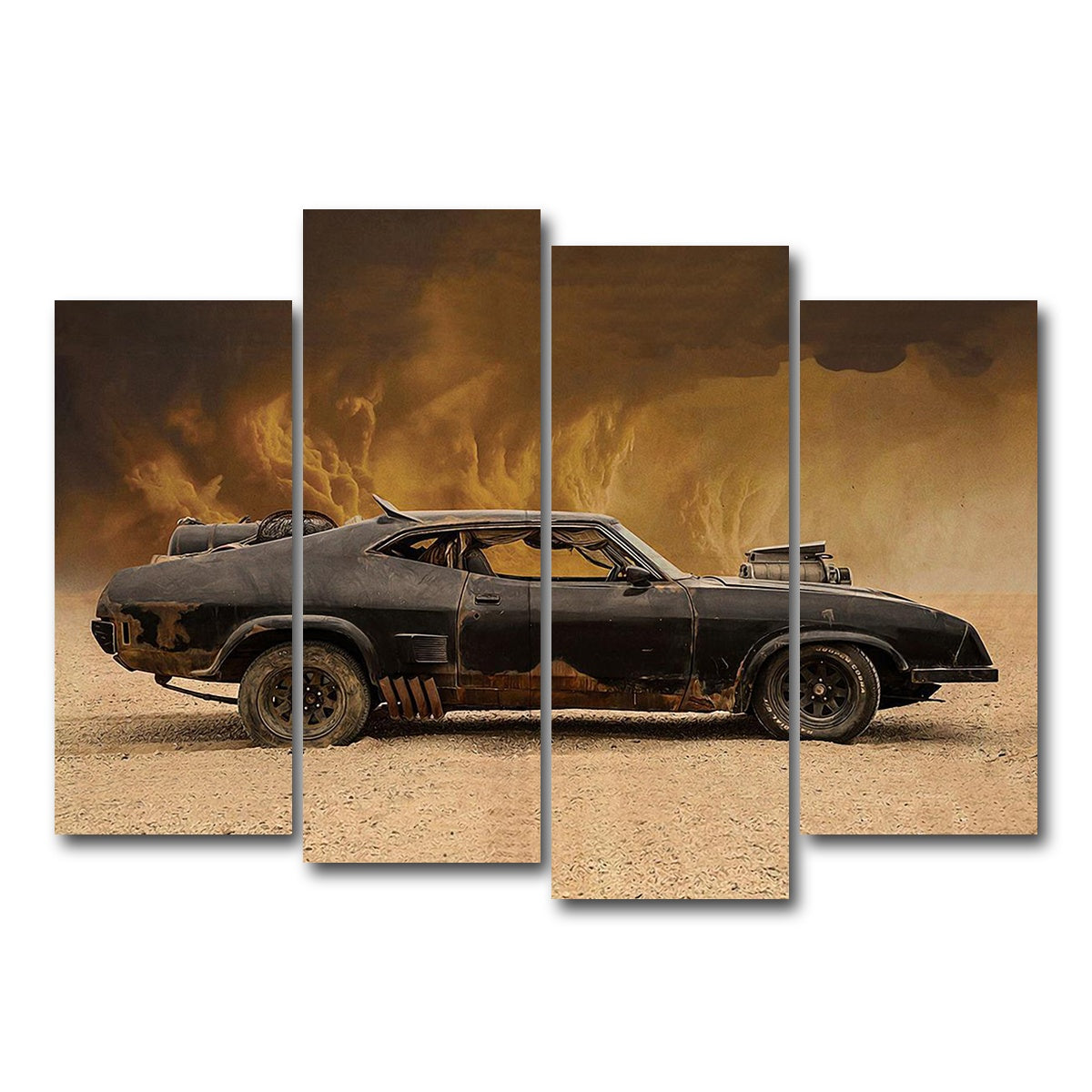 AUTO-MOCKUP WHITE | Mad Max Falcon | 4 Piece | Gallery Wrap Canvas | group=4_normal