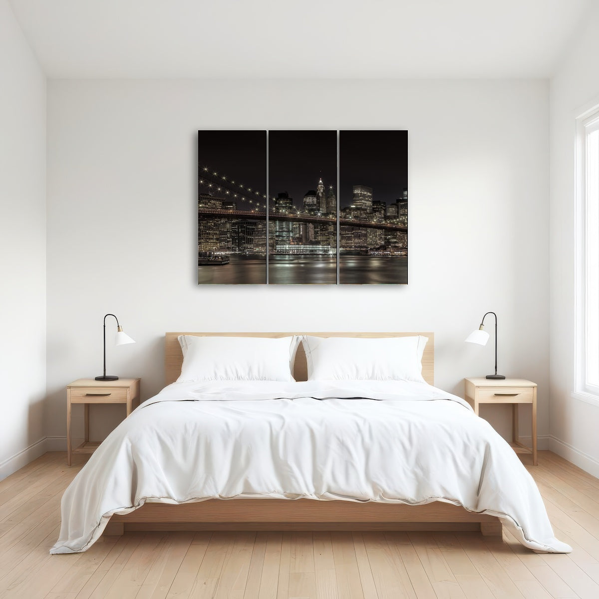 AUTO-MOCKUP ROOM | Manhattan Skyline & Brooklyn Bridge Panorama